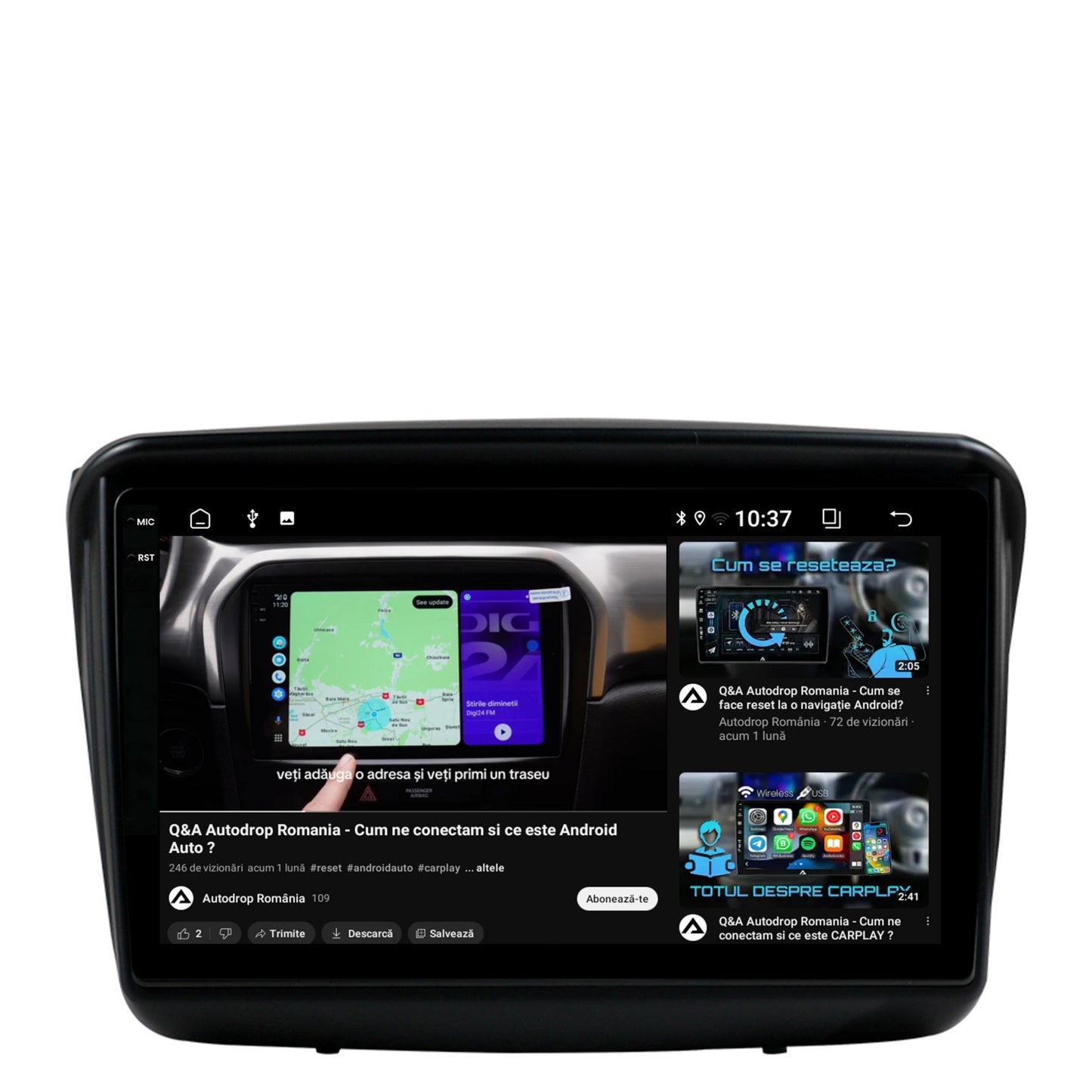 Navigatie 2K Mitsubishi L200 / Pajero Sport, Android, S-Quadcore / 4GB RAM + 64GB ROM, 9.5 Inch - AD-BGS90042K+AD-BGRKIT278