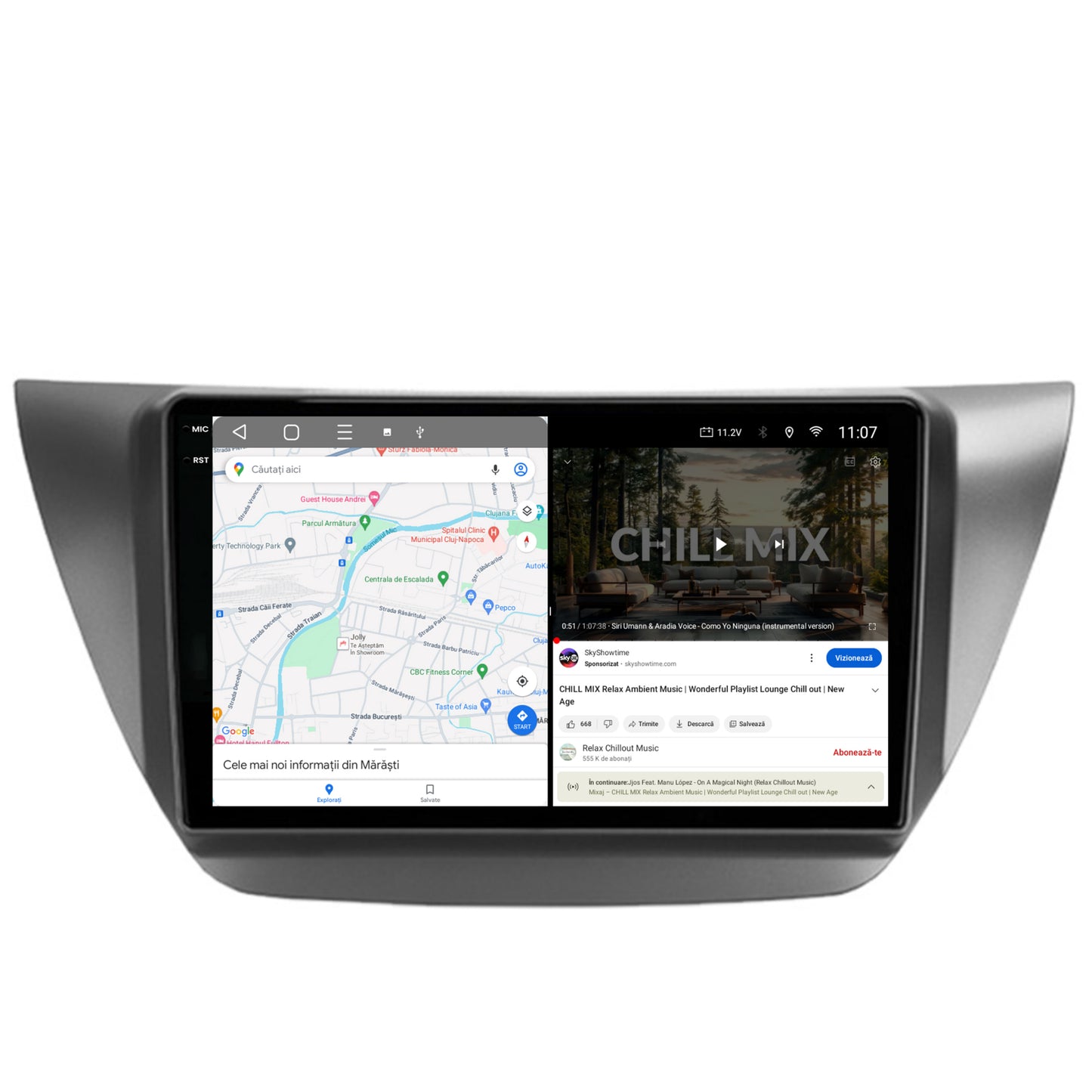 Navigatie 2K Mitsubishi Lancer (2003-2007), Android, S-Quadcore / 4GB RAM + 64GB ROM, 9.5 Inch - AD-BGS90042K+AD-BGRKIT282