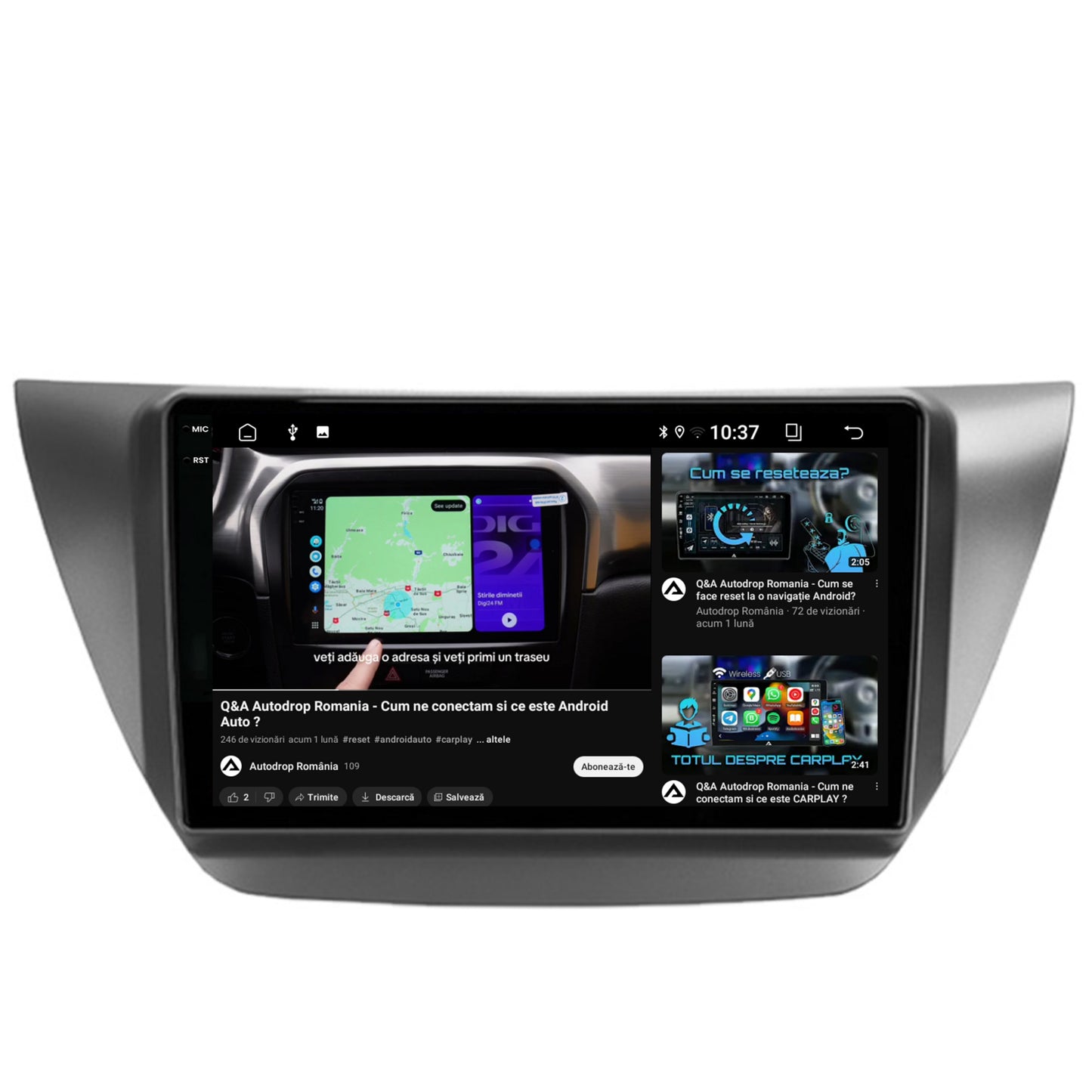 Navigatie 2K Mitsubishi Lancer (2003-2007), Android, S-Quadcore / 4GB RAM + 64GB ROM, 9.5 Inch - AD-BGS90042K+AD-BGRKIT282