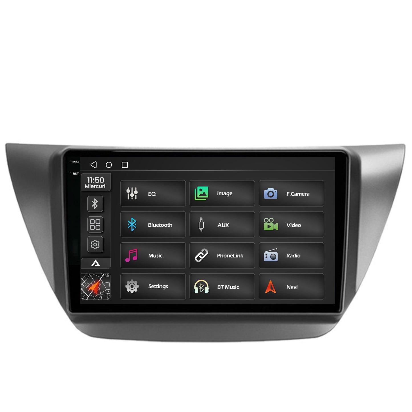 Navigatie 2K Mitsubishi Lancer (2003-2007), Android, S-Quadcore / 4GB RAM + 64GB ROM, 9.5 Inch - AD-BGS90042K+AD-BGRKIT282