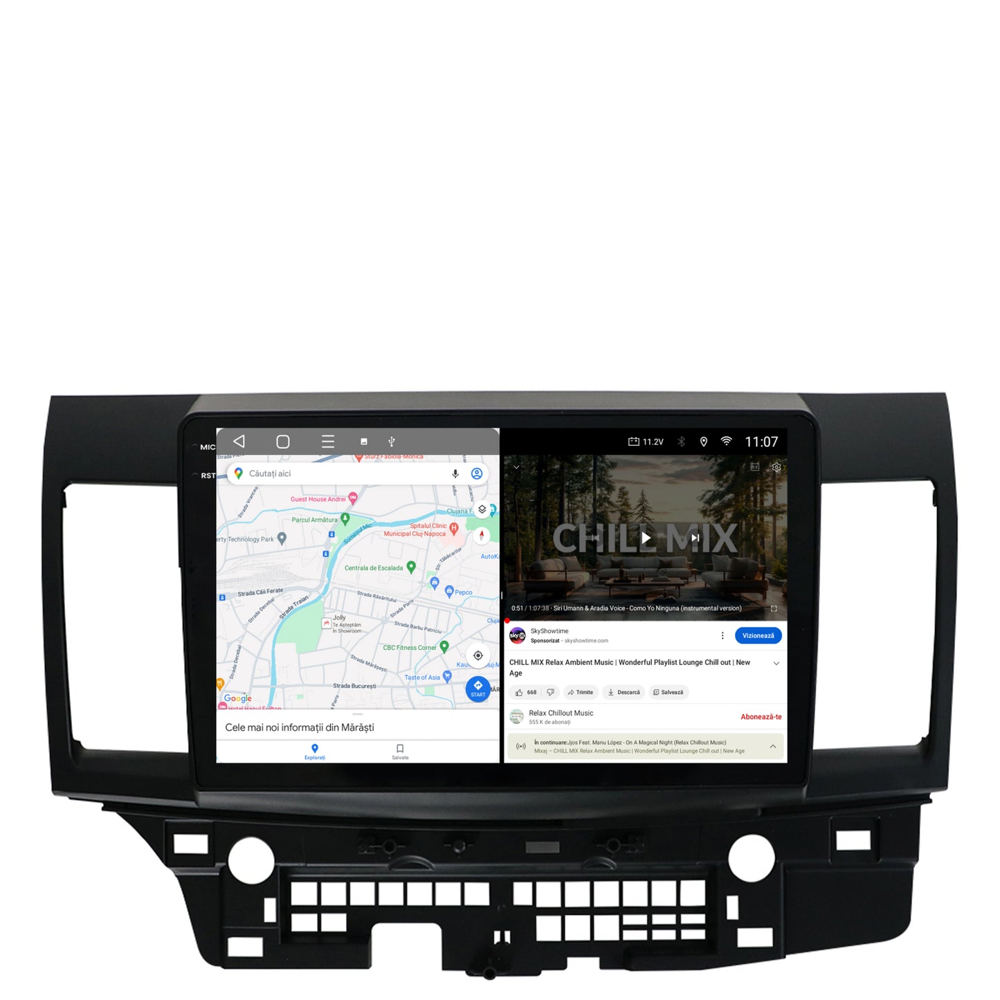 Navigatie 2K Mitsubishi Lancer (2007-2016), Android, S-Quadcore / 4GB RAM + 64GB ROM, 10.36 Inch - AD-BGS100042K+AD-BGRKIT269