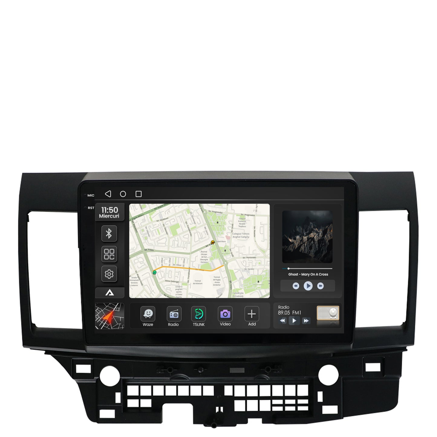 Navigatie 2K Mitsubishi Lancer (2007-2016), Android, S-Quadcore / 4GB RAM + 64GB ROM, 10.36 Inch - AD-BGS100042K+AD-BGRKIT269