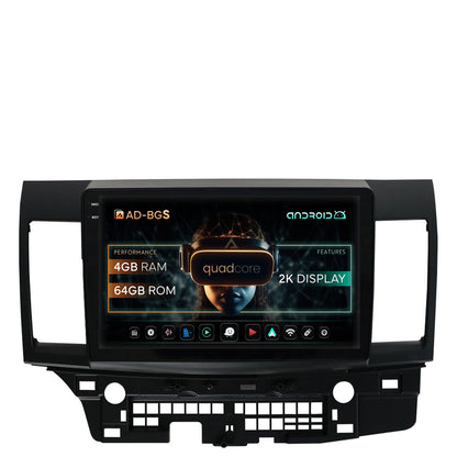 Navigatie 2K Mitsubishi Lancer (2007-2016), Android, S-Quadcore / 4GB RAM + 64GB ROM, 10.36 Inch - AD-BGS100042K+AD-BGRKIT269