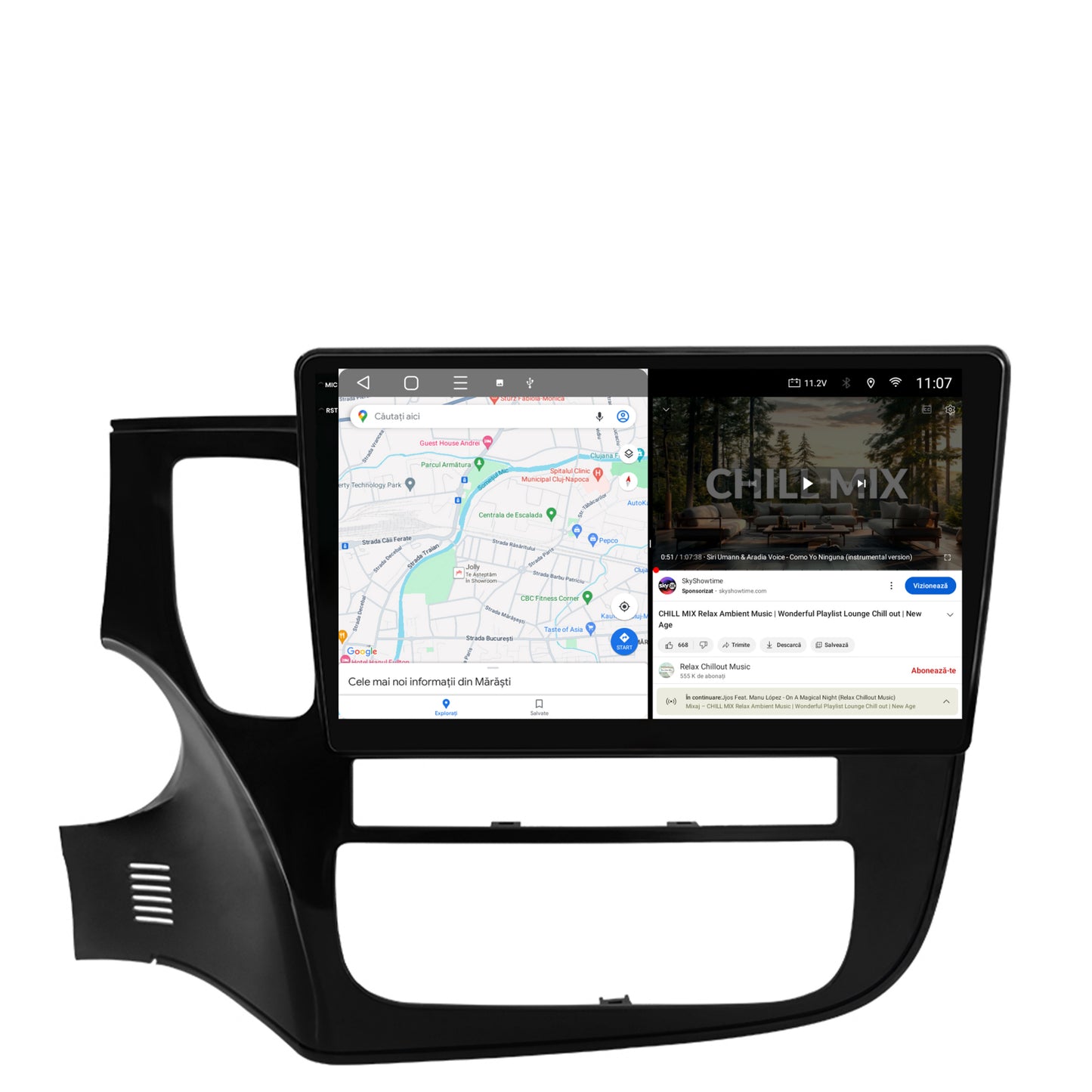 Navigatie 2K Mitsubishi Outlander (2013-2020), Android, S-Quadcore / 4GB RAM + 64GB ROM, 10.36 Inch - AD-BGS100042K+AD-BGRKIT268