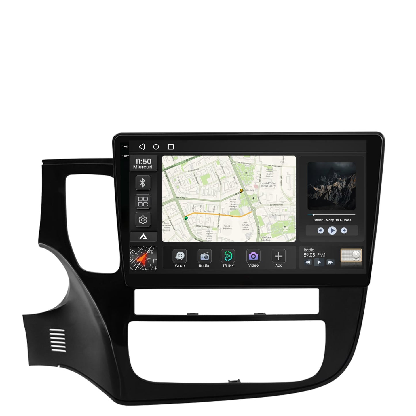 Navigatie 2K Mitsubishi Outlander (2013-2020), Android, S-Quadcore / 4GB RAM + 64GB ROM, 10.36 Inch - AD-BGS100042K+AD-BGRKIT268
