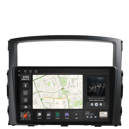 Navigatie 2K Mitsubishi Pajero (2006-2014), Android, S-Quadcore / 4GB RAM + 64GB ROM, 9.5 Inch - AD-BGS90042K+AD-BGRKIT271