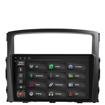 Navigatie 2K Mitsubishi Pajero (2006-2014), Android, S-Quadcore / 4GB RAM + 64GB ROM, 9.5 Inch - AD-BGS90042K+AD-BGRKIT271