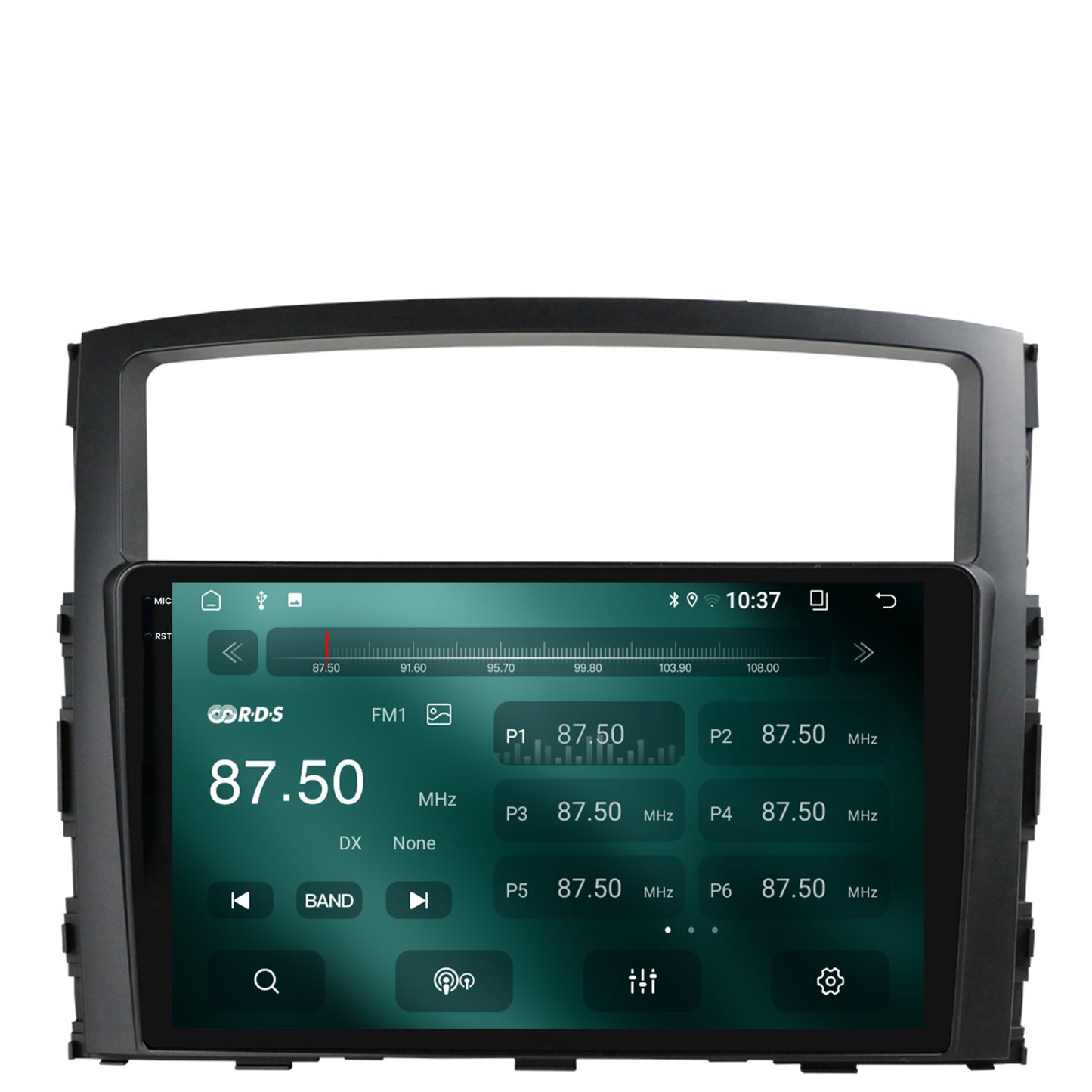 Navigatie 2K Mitsubishi Pajero (2006-2014), Android, S-Quadcore / 4GB RAM + 64GB ROM, 9.5 Inch - AD-BGS90042K+AD-BGRKIT271