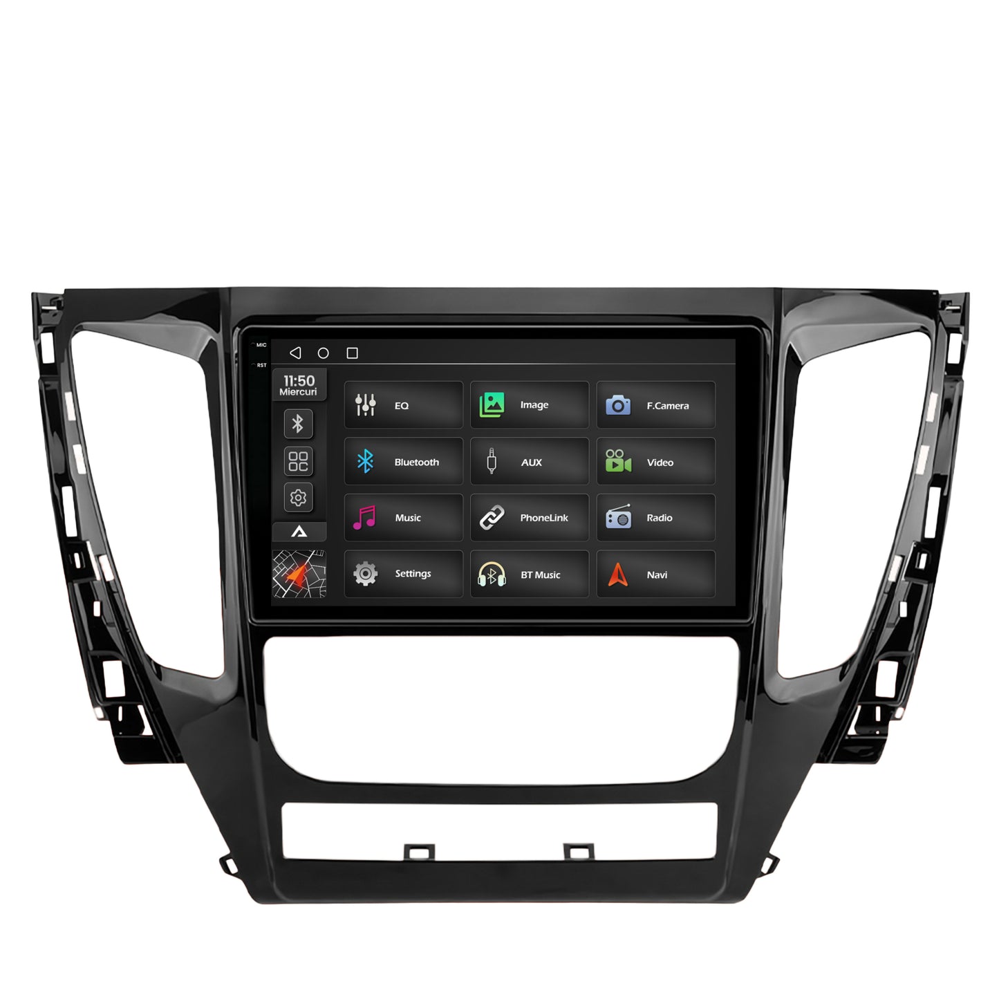 Navigatie 2K Mitsubishi Pajero (2016-2018), Android, S-Quadcore / 4GB RAM + 64GB ROM, 9.5 Inch - AD-BGS90042K+AD-BGRKIT270