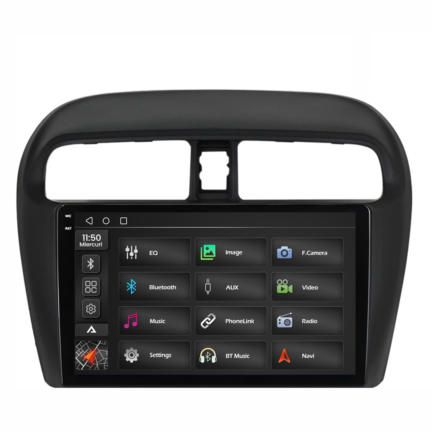 Navigatie 2K Mitsubishi Space Star / Mirage / Attrage, Android, S-Quadcore / 4GB RAM + 64GB ROM, 9.5 Inch - AD-BGS90042K+AD-BGRKIT267V3