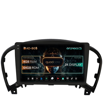 Navigatie 2K Nissan Juke (2010-2019), Android, S-Quadcore / 4GB RAM + 64GB ROM, 9.5 Inch - AD-BGS90042K+AD-BGRKIT168