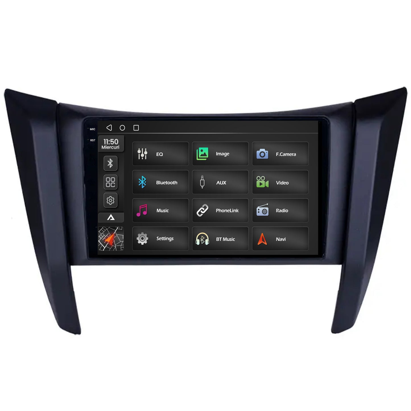 Navigatie 2K Nissan Navara (2015+), Android, S-Quadcore / 4GB RAM + 64GB ROM, 9.5 Inch - AD-BGS90042K+AD-BGRKIT163v2