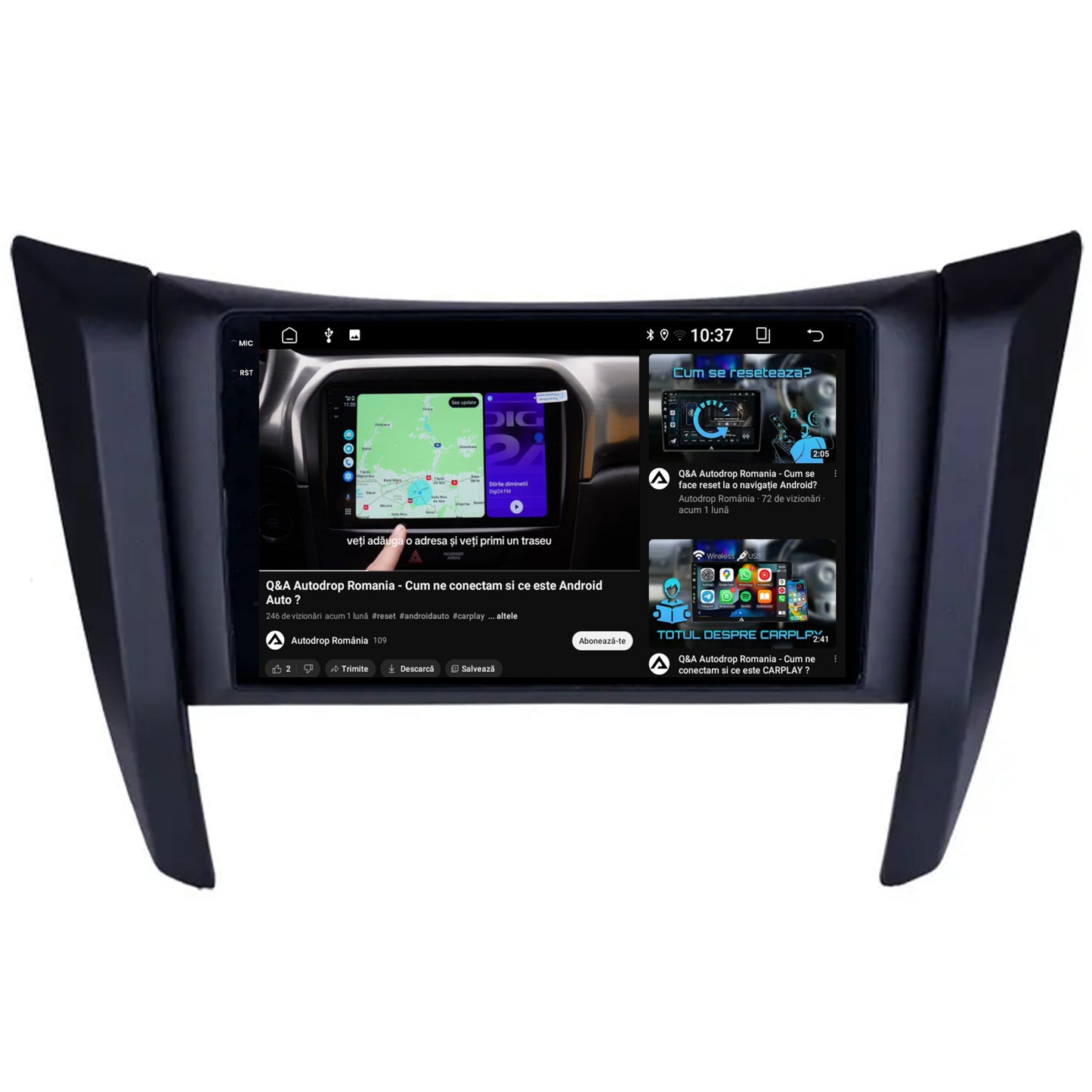 Navigatie 2K Nissan Navara (2015+), Android, S-Quadcore / 4GB RAM + 64GB ROM, 9.5 Inch - AD-BGS90042K+AD-BGRKIT163v2