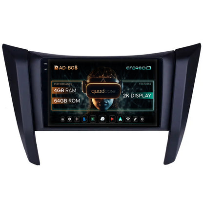 Navigatie 2K Nissan Navara (2015+), Android, S-Quadcore / 4GB RAM + 64GB ROM, 9.5 Inch - AD-BGS90042K+AD-BGRKIT163v2
