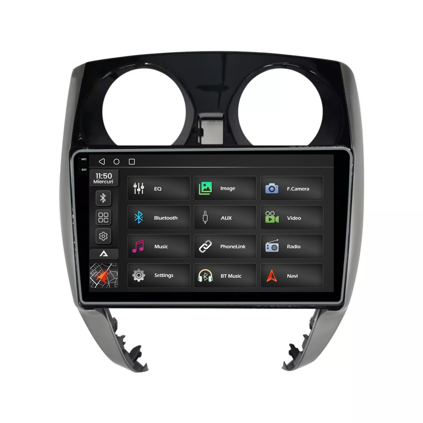 Navigatie 2K Nissan Note (2012-2019), Android, S-Quadcore / 4GB RAM + 64GB ROM, 10.36 Inch - AD-BGS100042K+AD-BGRKIT167