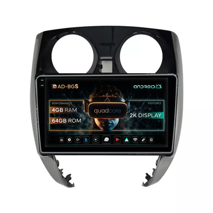 Navigatie 2K Nissan Note (2012-2019), Android, S-Quadcore / 4GB RAM + 64GB ROM, 10.36 Inch - AD-BGS100042K+AD-BGRKIT167
