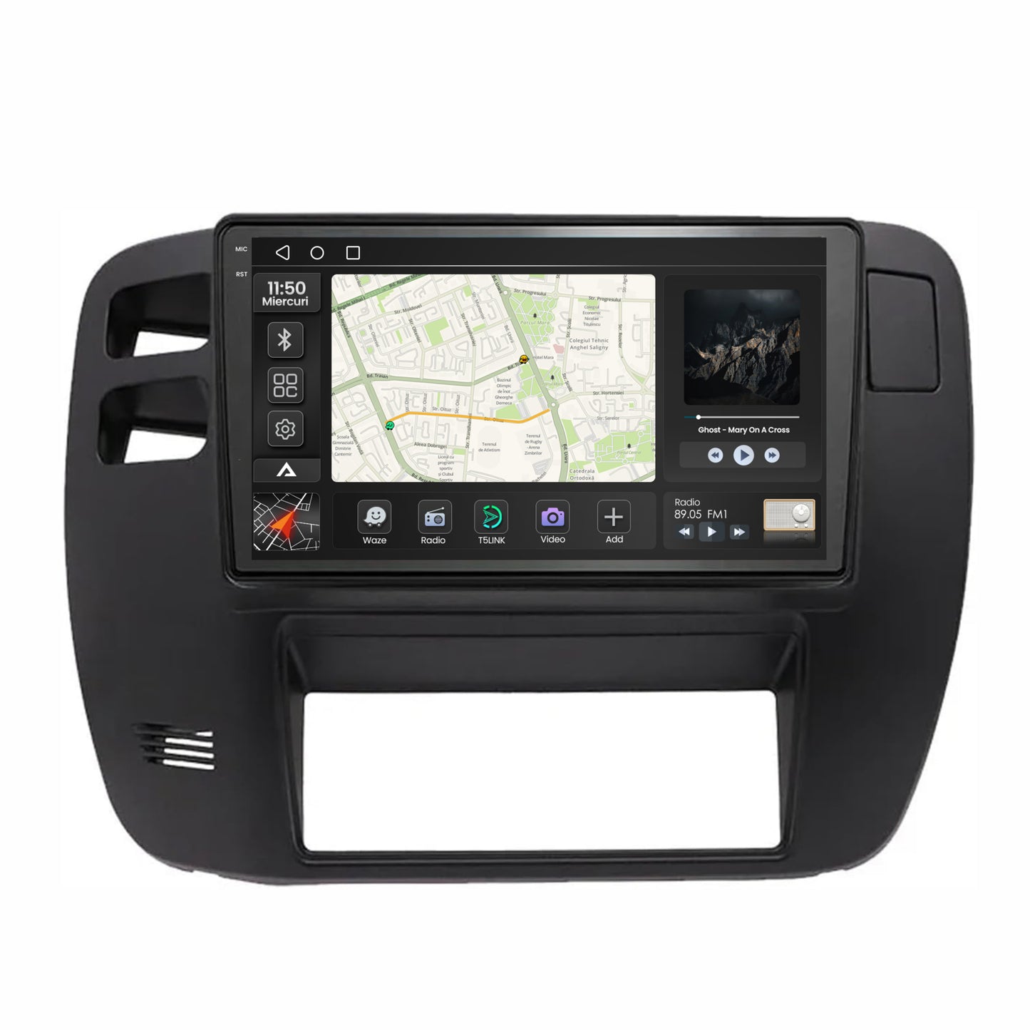 Navigatie 2K Nissan Patrol (2000-2005), Android, S-Quadcore / 4GB RAM + 64GB ROM, 9.5 Inch - AD-BGS90042K+AD-BGRKIT166