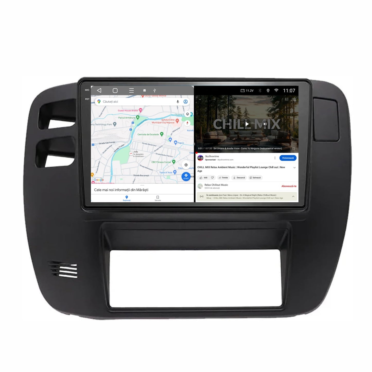 Navigatie 2K Nissan Patrol (2000-2005), Android, S-Quadcore / 4GB RAM + 64GB ROM, 9.5 Inch - AD-BGS90042K+AD-BGRKIT166