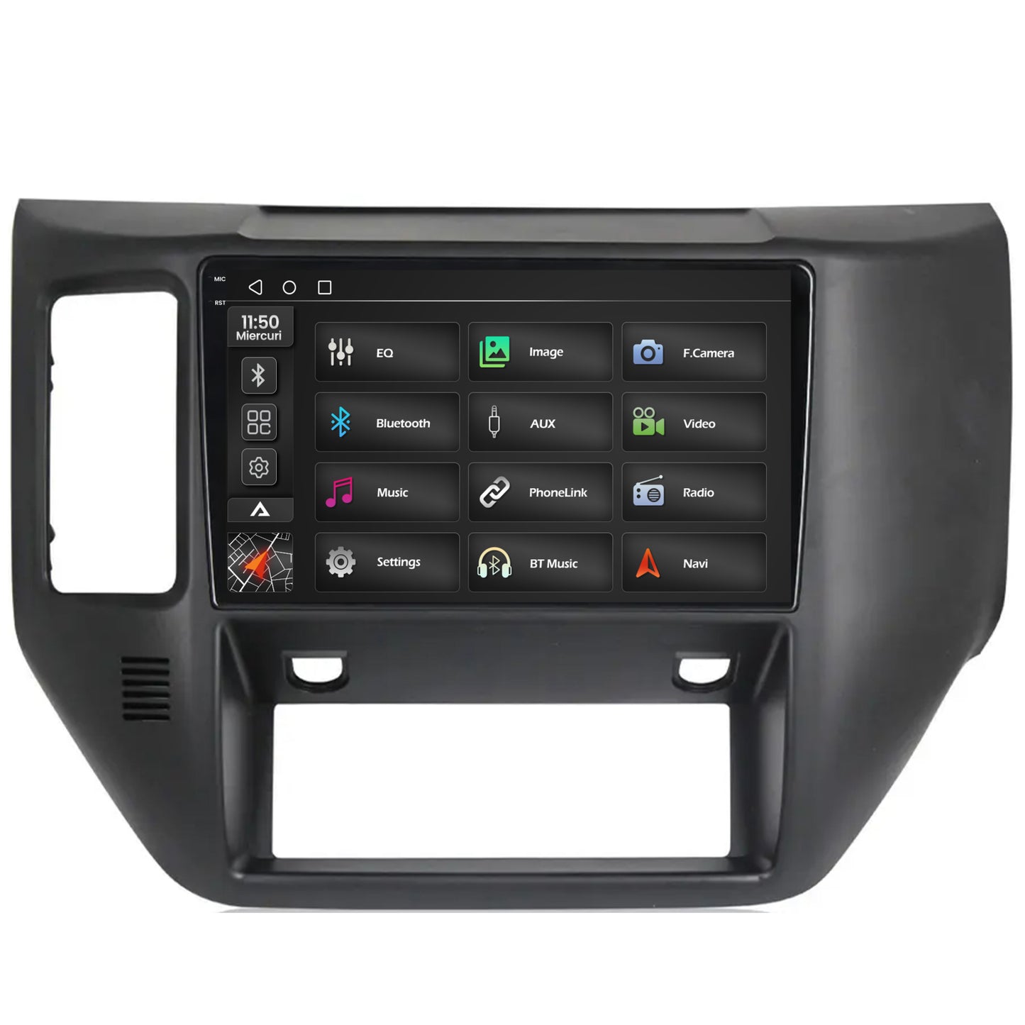 Navigatie 2K Nissan Patrol (2004-2012), Android, S-Quadcore / 4GB RAM + 64GB ROM, 9.5 Inch - AD-BGS90042K+AD-BGRKIT166V2