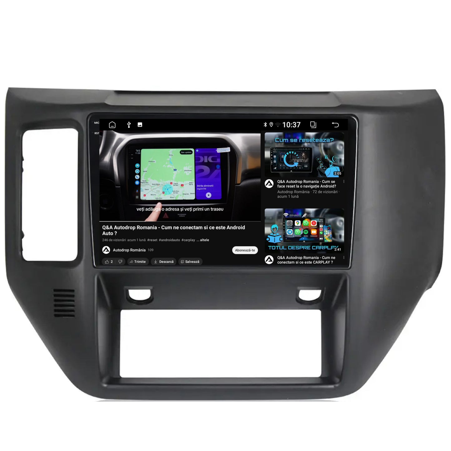 Navigatie 2K Nissan Patrol (2004-2012), Android, S-Quadcore / 4GB RAM + 64GB ROM, 9.5 Inch - AD-BGS90042K+AD-BGRKIT166V2