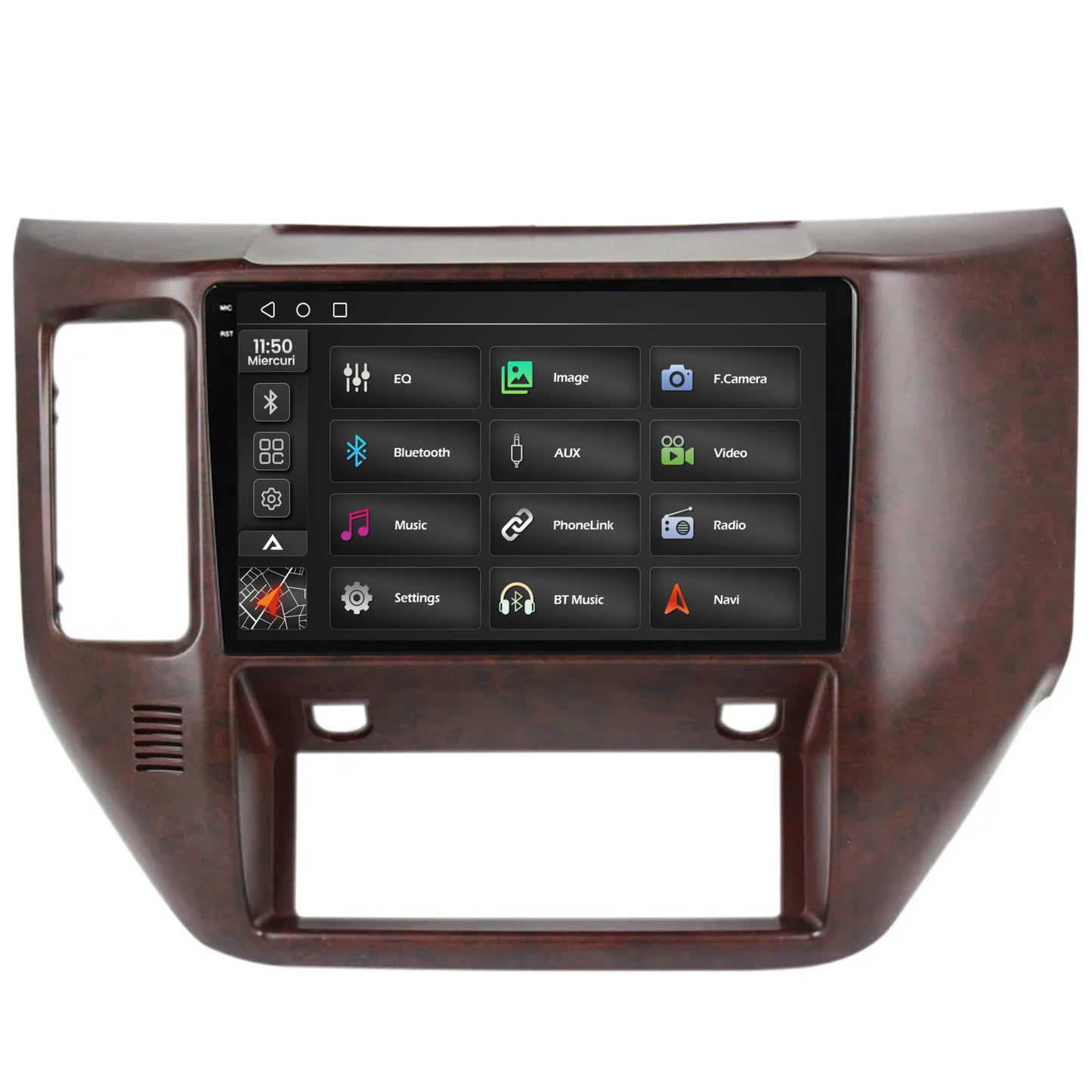 Navigatie 2K Nissan Patrol (2004-2012), Android, S-Quadcore / 4GB RAM + 64GB ROM, 9.5 Inch - AD-BGS90042K+AD-BGRKIT166V3
