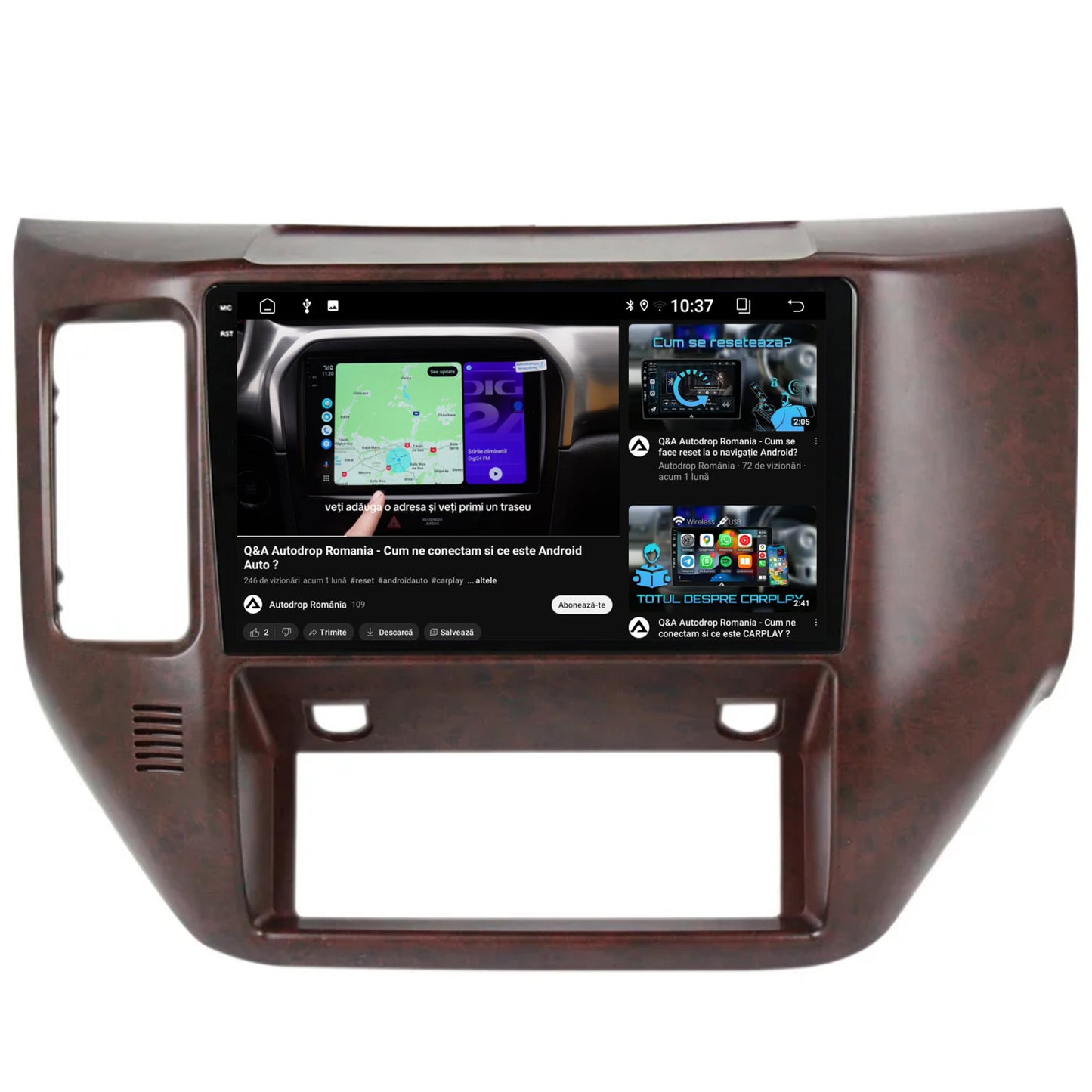 Navigatie 2K Nissan Patrol (2004-2012), Android, S-Quadcore / 4GB RAM + 64GB ROM, 9.5 Inch - AD-BGS90042K+AD-BGRKIT166V3