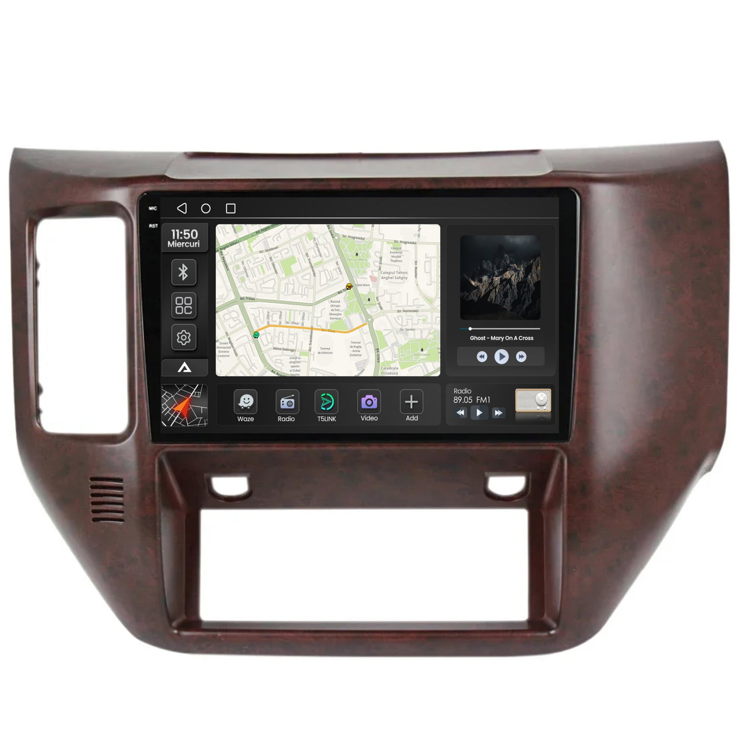 Navigatie 2K Nissan Patrol (2004-2012), Android, S-Quadcore / 4GB RAM + 64GB ROM, 9.5 Inch - AD-BGS90042K+AD-BGRKIT166V3