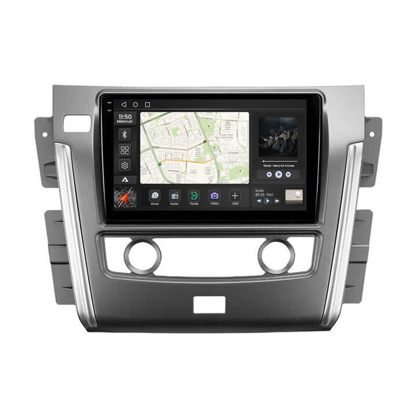 Navigatie 2K Nissan Patrol (2012-2020), Android, S-Quadcore / 4GB RAM + 64GB ROM, 10.36 Inch - AD-BGS100042K+AD-BGRKIT164
