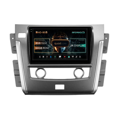 Navigatie 2K Nissan Patrol (2012-2020), Android, S-Quadcore / 4GB RAM + 64GB ROM, 10.36 Inch - AD-BGS100042K+AD-BGRKIT164