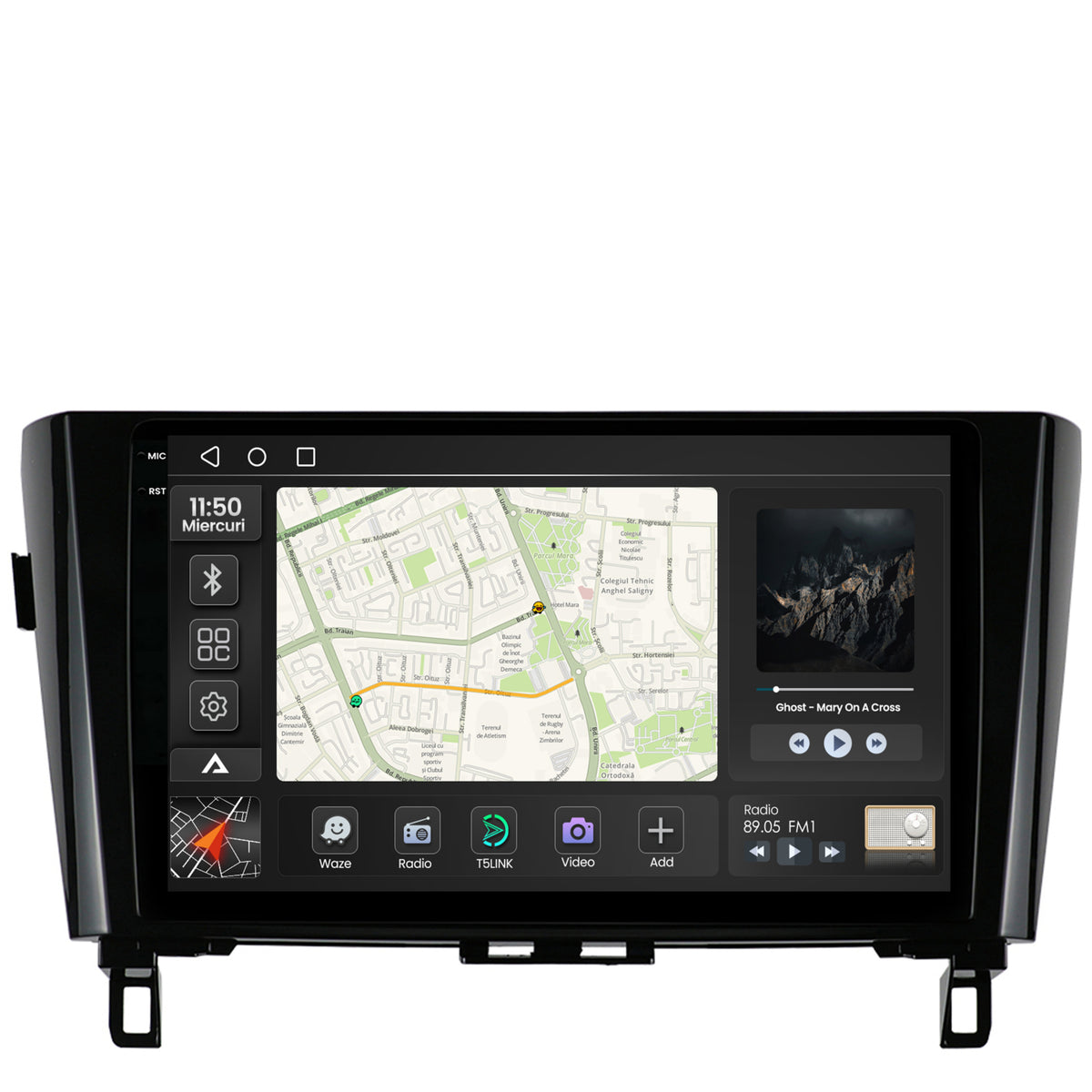 Navigatie 2K Nissan Qashqai / X-Trail (2013+), Android, S-Quadcore / 4GB RAM + 64GB ROM, 10.36 Inch - AD-BGS100042K+AD-BGRKIT162