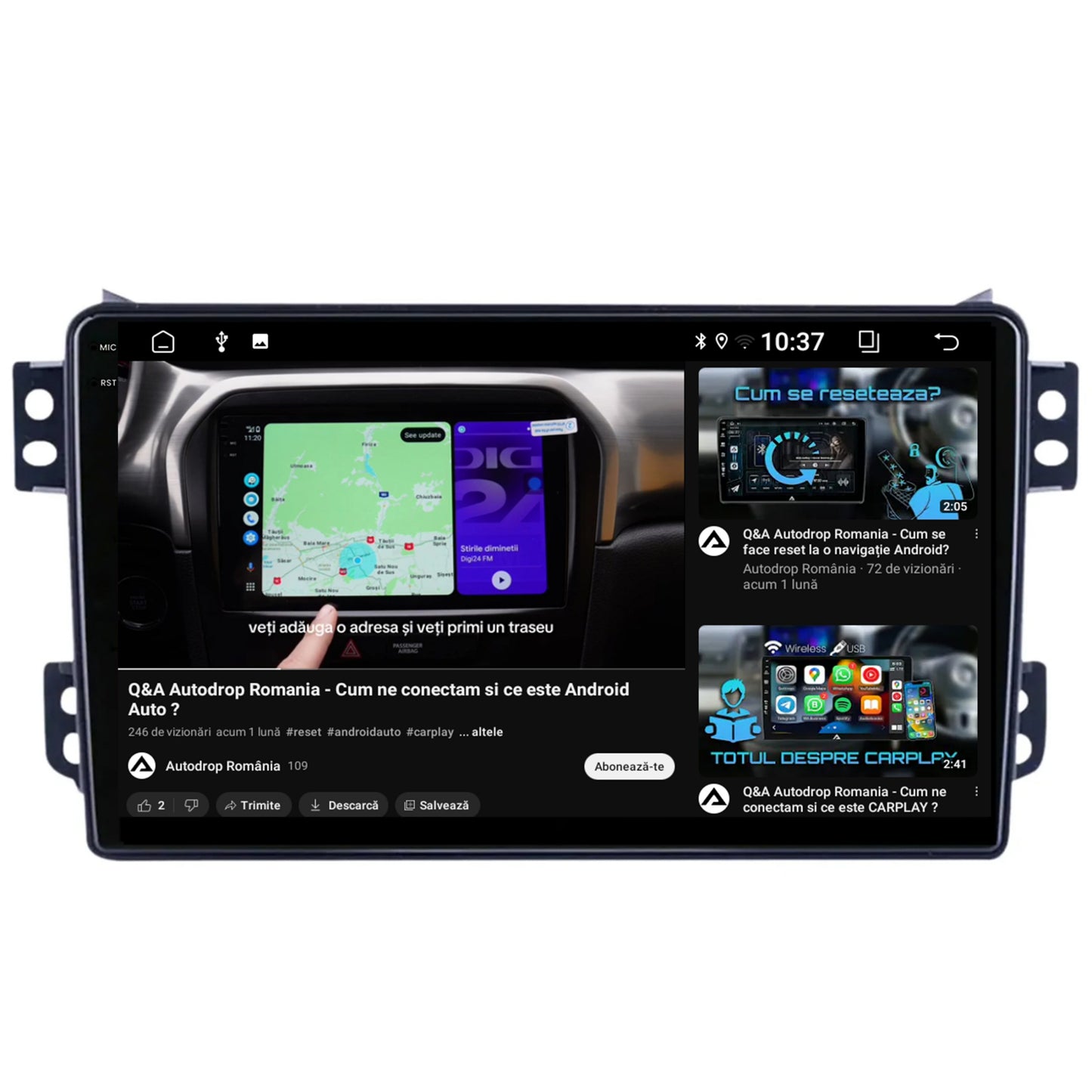 Navigatie 2K Opel Agila / Suzuki Splash (2007-2014), Android, S-Quadcore / 4GB RAM + 64GB ROM, 9.5 Inch - AD-BGS90042K+AD-BGRKIT388V2