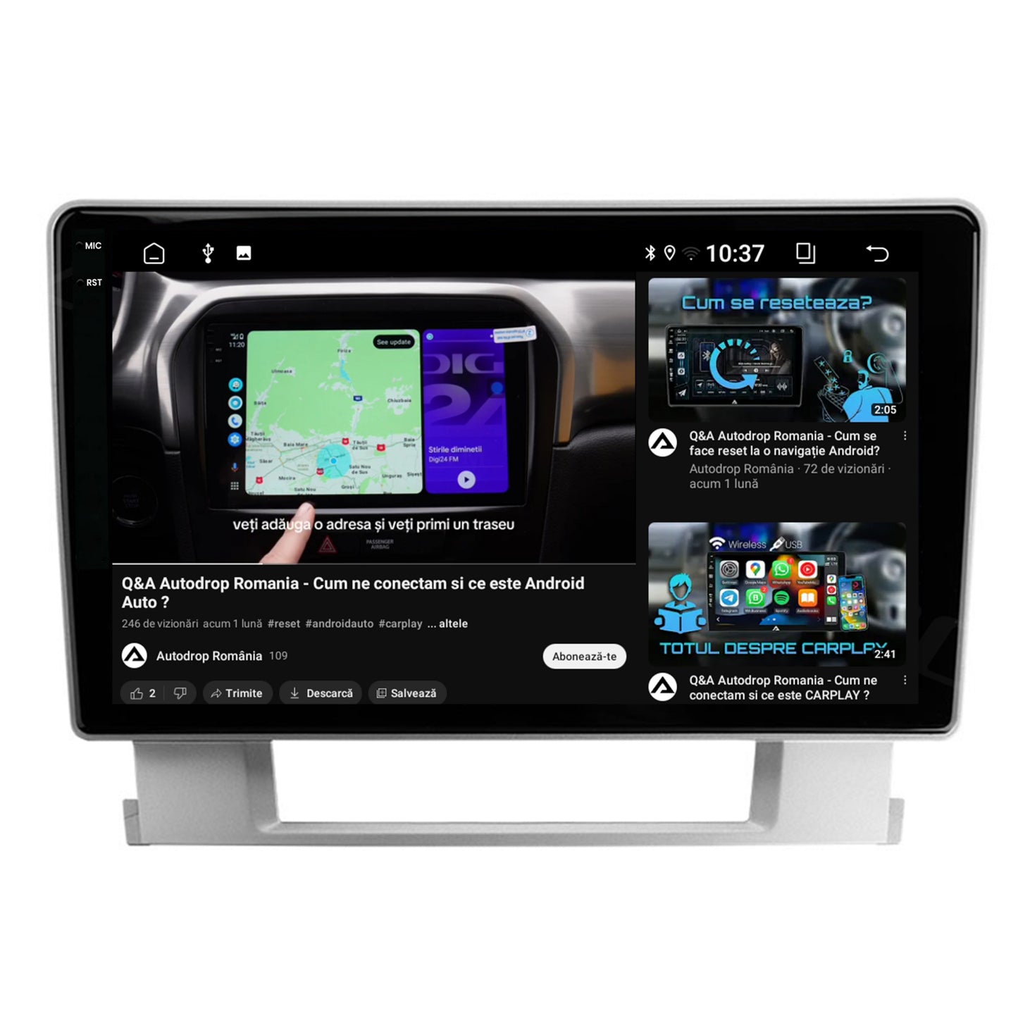 Navigatie 2K Opel Astra J, Android, S-Quadcore / 4GB RAM + 64GB ROM, 9.5 Inch - AD-BGS90042K+AD-BGRKIT253