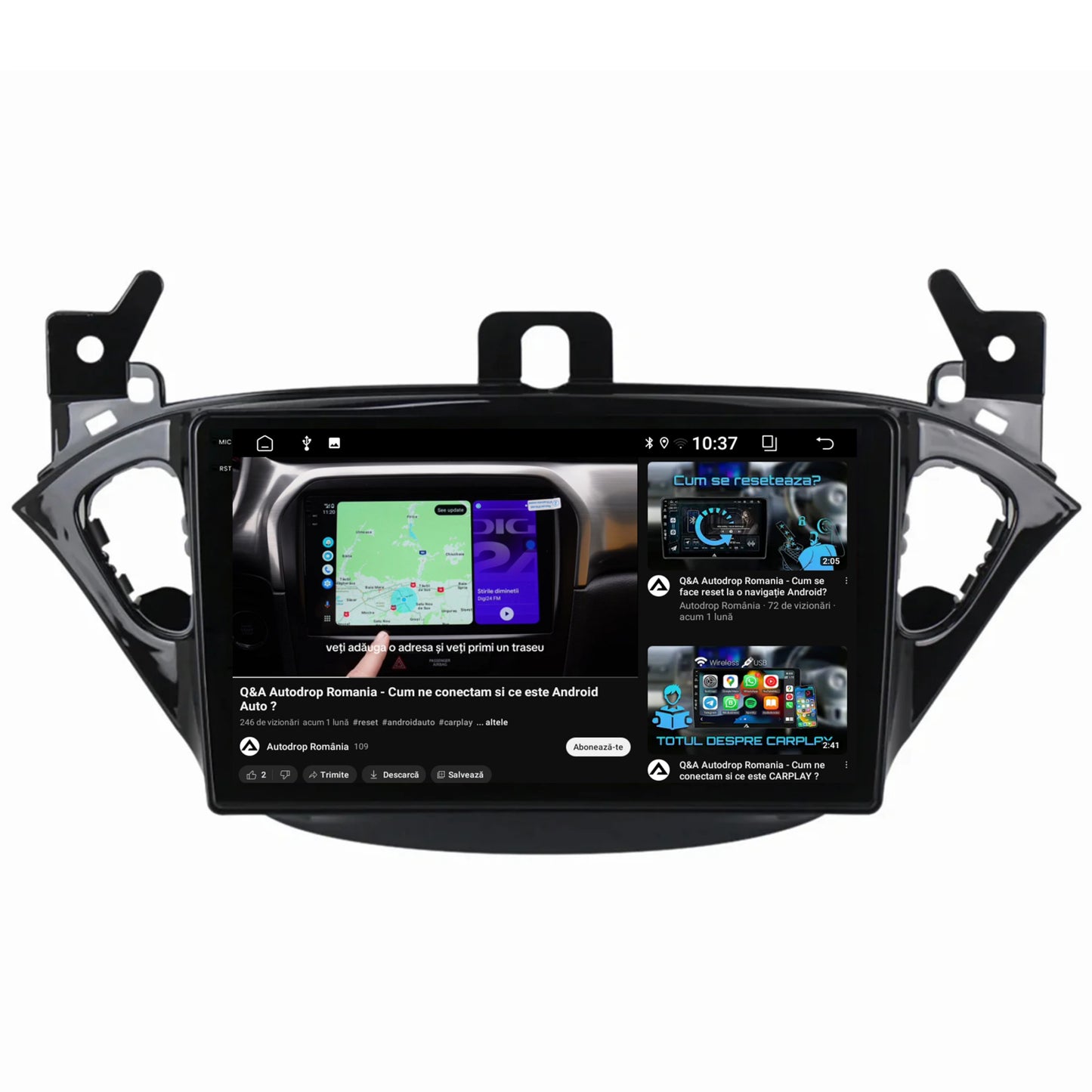 Navigatie 2K Opel Corsa E / Adam (2013-2019), Android, S-Quadcore / 4GB RAM + 64GB ROM, 9.5 Inch - AD-BGS90042K+AD-BGRKIT387