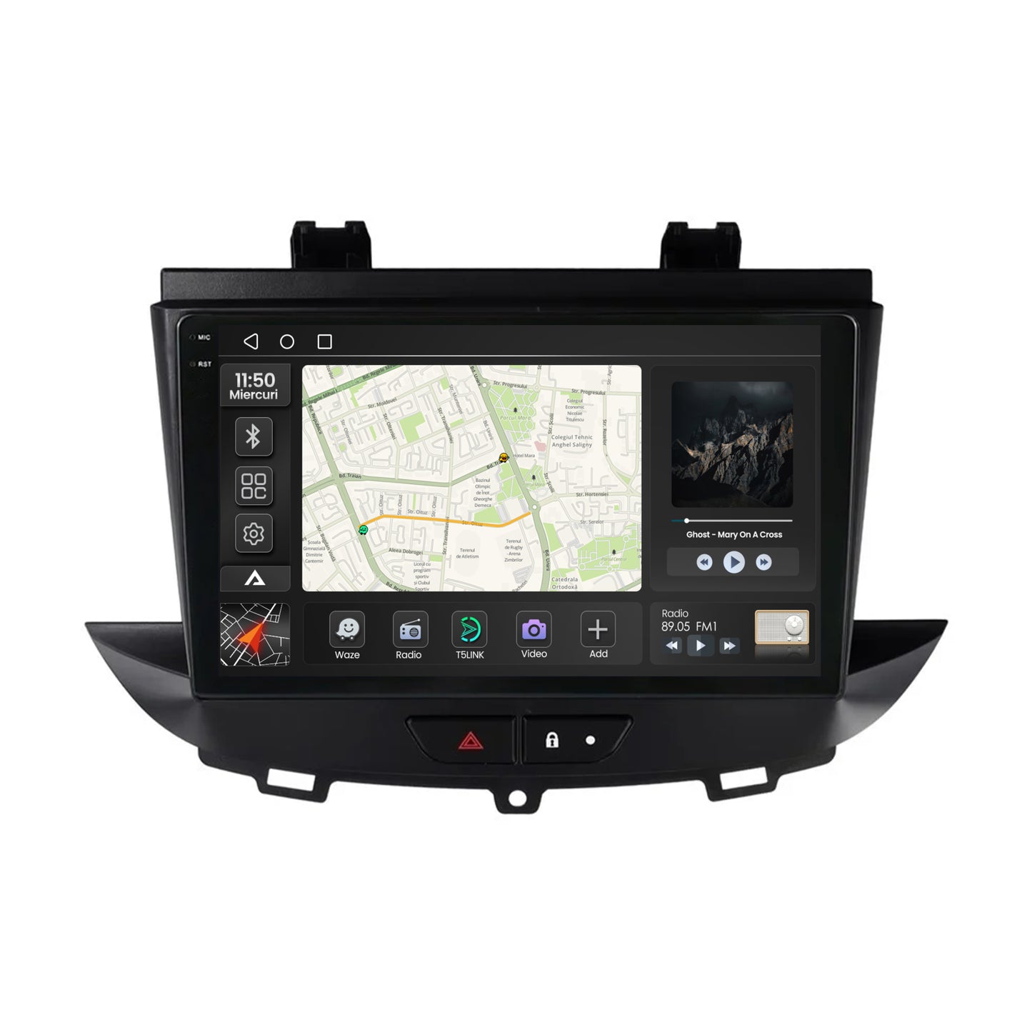 Navigatie 2K Opel Grandland X / Opel Crossland X (2017-2021), Android, S-Quadcore / 4GB RAM + 64GB ROM, 9.5 Inch - AD-BGS90042K+AD-BGRKIT354