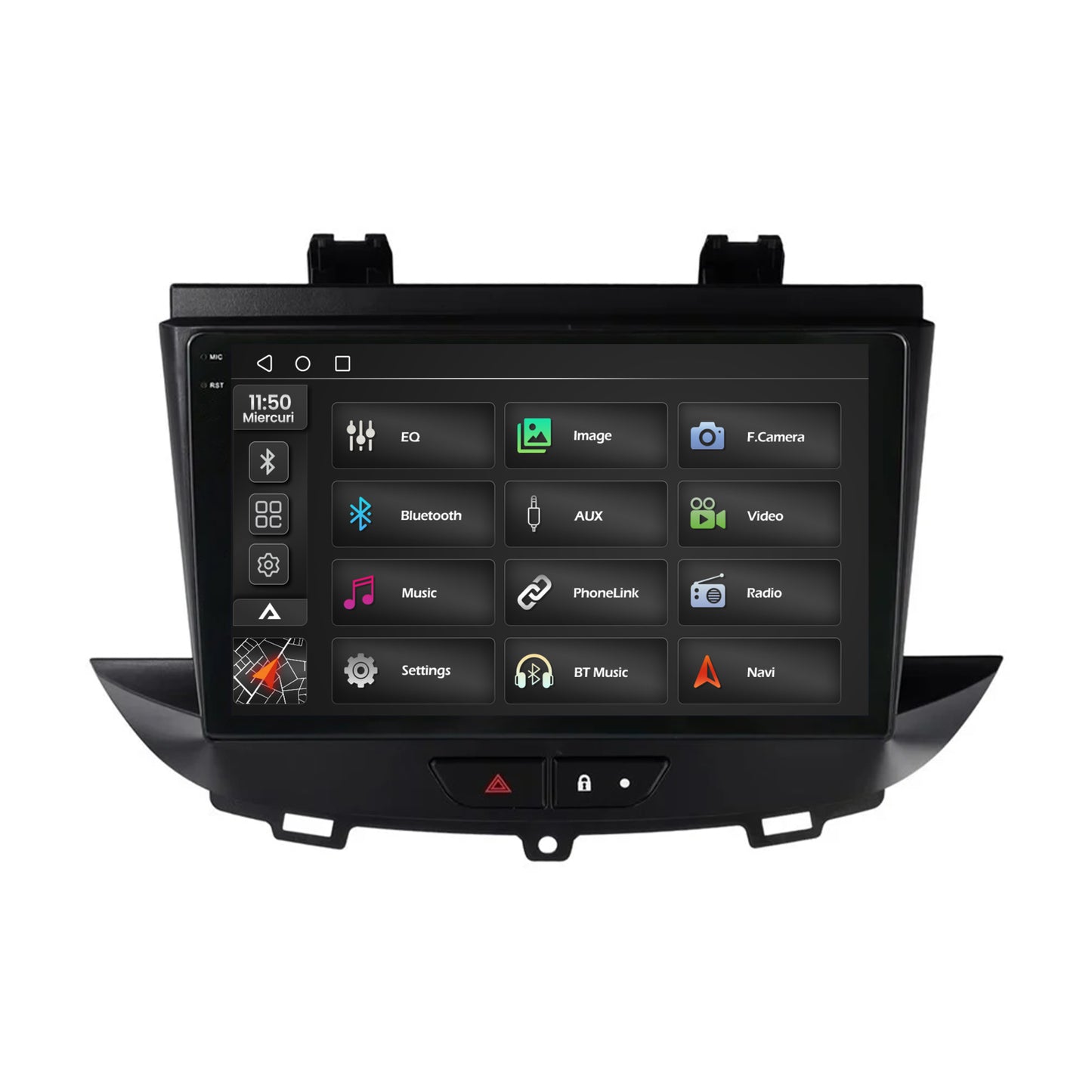 Navigatie 2K Opel Grandland X / Opel Crossland X (2017-2021), Android, S-Quadcore / 4GB RAM + 64GB ROM, 9.5 Inch - AD-BGS90042K+AD-BGRKIT354