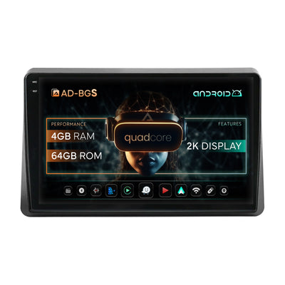 Navigatie 2K Opel Movano / Renault Master (2020-2024), Android, S-Quadcore / 4GB RAM + 64GB ROM, 10 Inch - AD-BGS100042K+AD-BGRKIT377