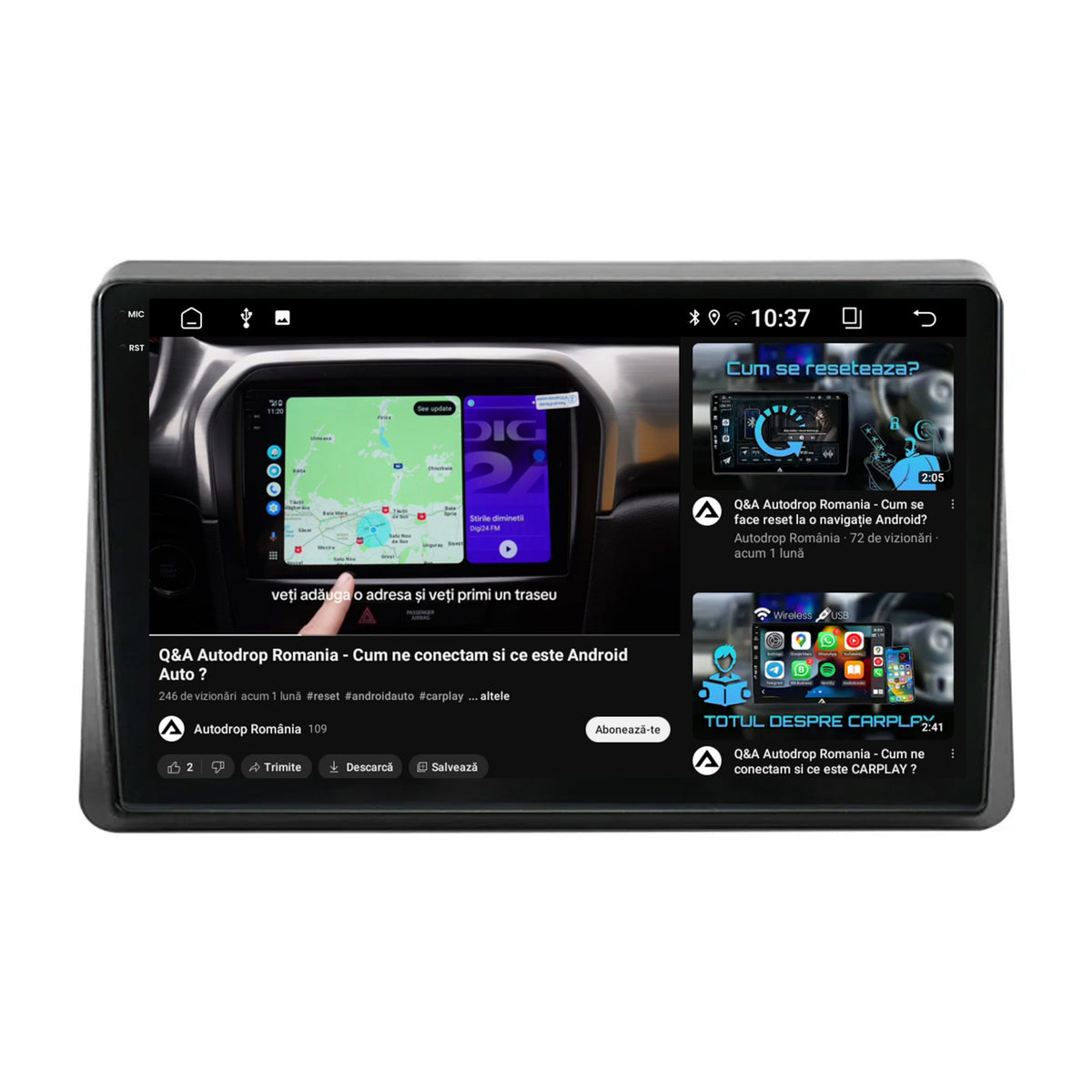 Navigatie 2K Opel Movano / Renault Master (2020-2024), Android, S-Quadcore / 4GB RAM + 64GB ROM, 10 Inch - AD-BGS100042K+AD-BGRKIT377