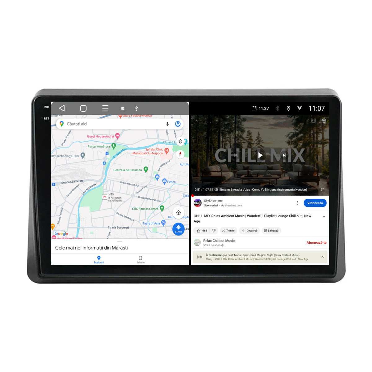 Navigatie 2K Opel Movano / Renault Master (2020-2024), Android, S-Quadcore / 4GB RAM + 64GB ROM, 10 Inch - AD-BGS100042K+AD-BGRKIT377