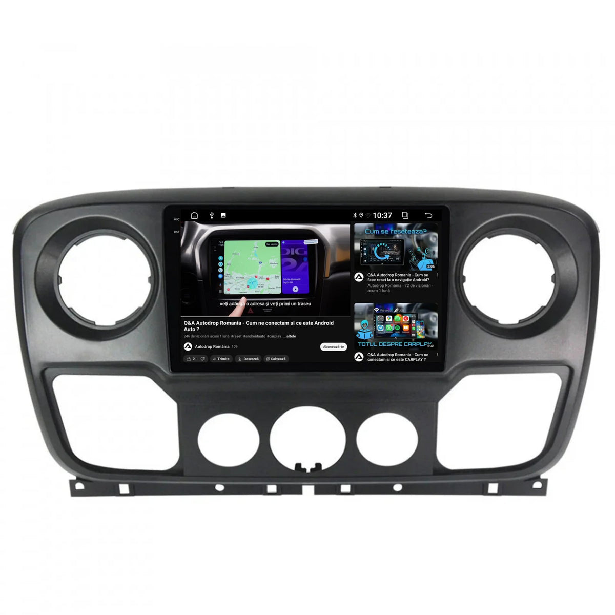 Navigatie 2K Opel Movano / Renault Master / Nissan NV400 (2011-2021), Android, S-Quadcore / 4GB RAM + 64GB ROM, 10.36 Inch - AD-BGS100042K+AD-BGRKIT388V2