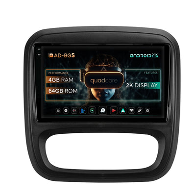 Navigatie 2K Opel Vivaro / Renault Trafic / Fiat Talento (2014-2017), Android, S-Quadcore / 4GB RAM + 64GB ROM, 9.5 Inch - AD-BGS90042K+AD-BGRKIT389