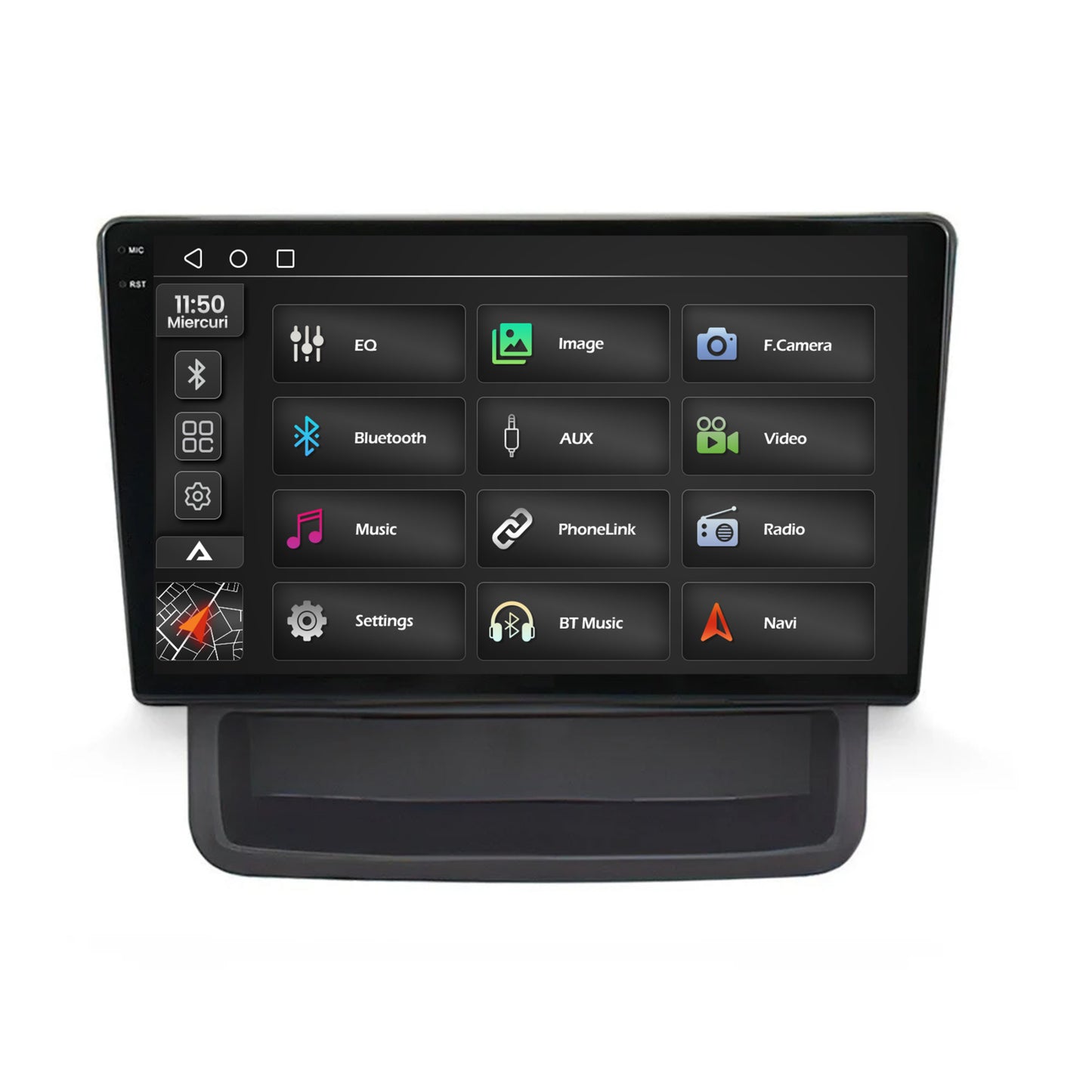 Navigatie 2K Opel Vivaro / Renault Trafic (2010-2014), Android, S-Quadcore / 4GB RAM + 64GB ROM, 10.36 Inch - AD-BGS100042K+AD-BGRKIT392