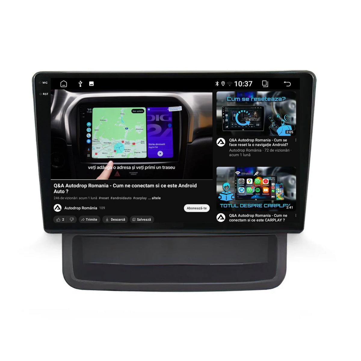 Navigatie 2K Opel Vivaro / Renault Trafic (2010-2014), Android, S-Quadcore / 4GB RAM + 64GB ROM, 10.36 Inch - AD-BGS100042K+AD-BGRKIT392