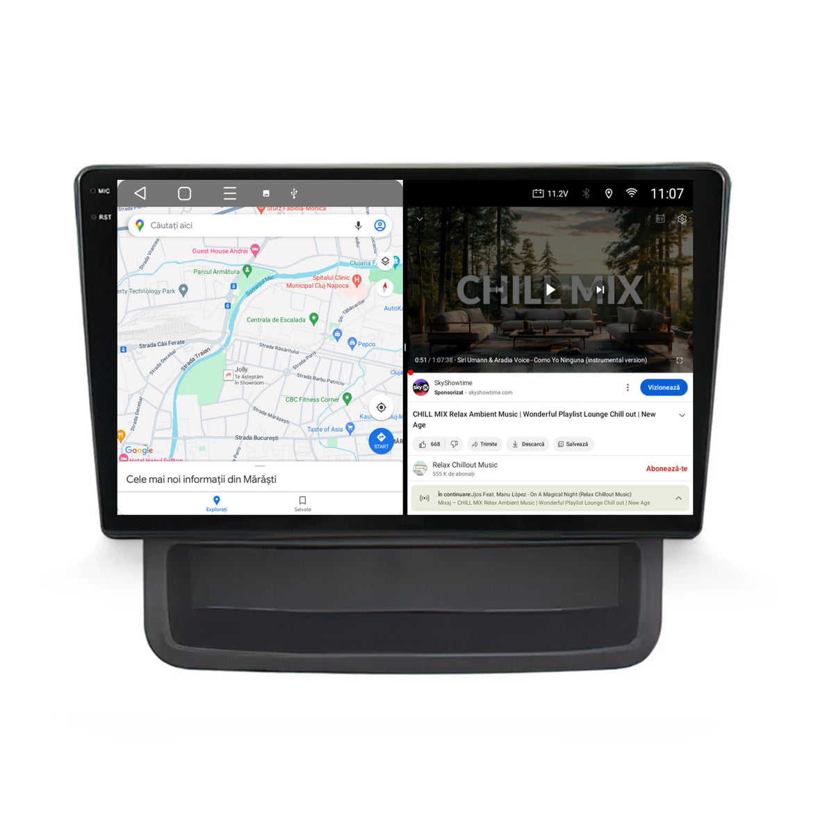 Navigatie 2K Opel Vivaro / Renault Trafic (2010-2014), Android, S-Quadcore / 4GB RAM + 64GB ROM, 10.36 Inch - AD-BGS100042K+AD-BGRKIT392