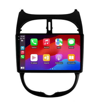Navigatie 2K Peugeot 206 (1998-2012), Android, S-Quadcore / 4GB RAM + 64GB ROM, 9.5 Inch - AD-BGS90042K+AD-BGRKIT262
