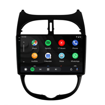 Navigatie 2K Peugeot 206 (1998-2012), Android, S-Quadcore / 4GB RAM + 64GB ROM, 9.5 Inch - AD-BGS90042K+AD-BGRKIT262