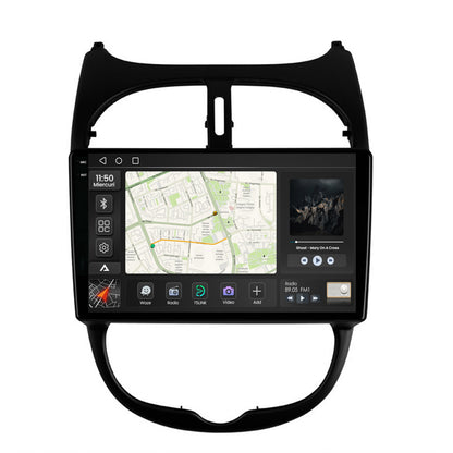 Navigatie 2K Peugeot 206 (1998-2012), Android, S-Quadcore / 4GB RAM + 64GB ROM, 9.5 Inch - AD-BGS90042K+AD-BGRKIT262