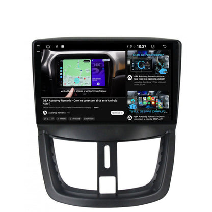 Navigatie 2K Peugeot 207, Android, S-Quadcore / 4GB RAM + 64GB ROM, 9.5 Inch - AD-BGS90042K+AD-BGRKIT263