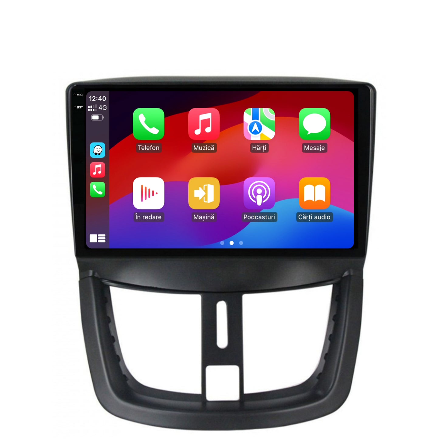 Navigatie 2K Peugeot 207, Android, S-Quadcore / 4GB RAM + 64GB ROM, 9.5 Inch - AD-BGS90042K+AD-BGRKIT263