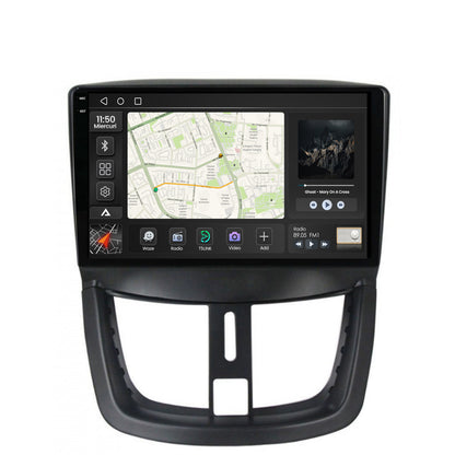 Navigatie 2K Peugeot 207, Android, S-Quadcore / 4GB RAM + 64GB ROM, 9.5 Inch - AD-BGS90042K+AD-BGRKIT263