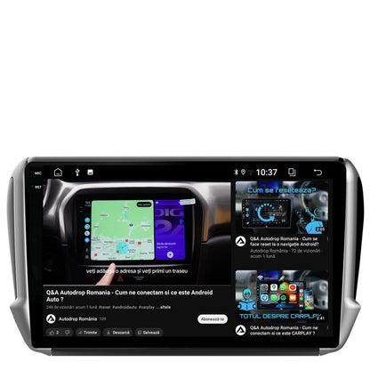 Navigatie 2K Peugeot 208/2008 (2012+), Android, S-Quadcore / 4GB RAM + 64GB ROM, 10.36 Inch - AD-BGS100042K+AD-BGRKIT258